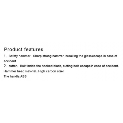 Window breaker safety hammer