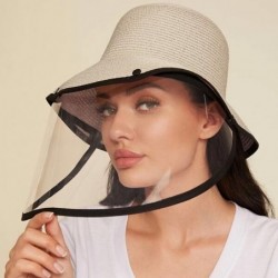 Contrast Trim Straw Hat...