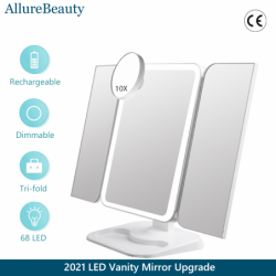 Trifold Makeup Mirror With...