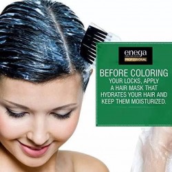 Enega Professional Ammonia Free Nourishing Permanent Hair Color Dark Brown No 3