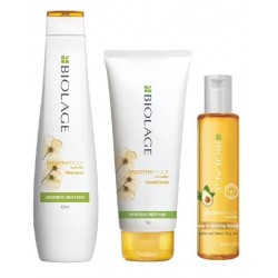 Matrix Biolage Frizz-free Hair Regime with Smoothproof Shampoo 400ml, Conditioner 196g & Serum 100ml 