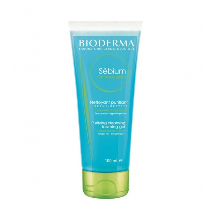 Bioderma   Sebium Gel Moussant Purifying Cleansing Foaming Gel Combination/Oily Skin (100mL)