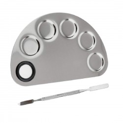 BONITO   STAINLESS STEEL METAL COSMETIC MAKEUP MIXING Trey PALETTE