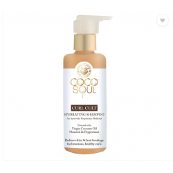 Coco Soul   Curl Cult Hydrating Shampoo with Flaxseed & Peppermint (200mL)