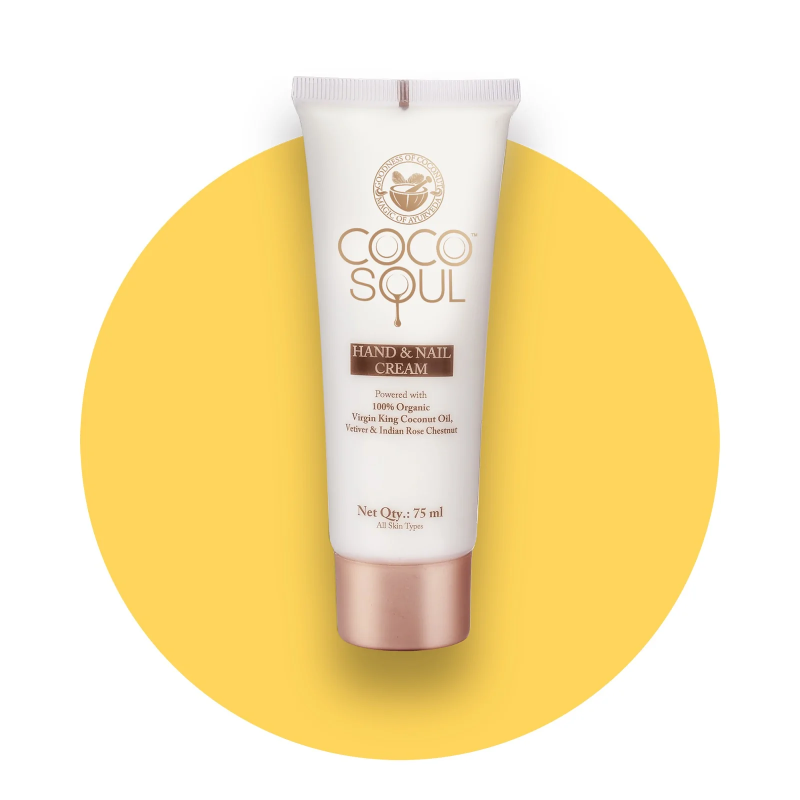 Coco Soul    Hand Cream | With Coconut & Ayurveda | Silicones, Mineral Oil, Paraben & Sulphate Free | (75mL)