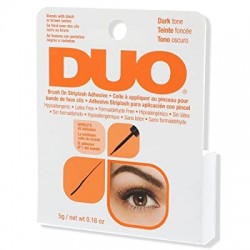 DUO  Brush-On Strip Lash Adhesive, Dark Tone, 0.18 Oz
