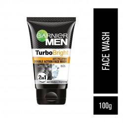 Garnier Men Face Wash Brightening & Anti-Pollution TurboBright Double Action 100 g