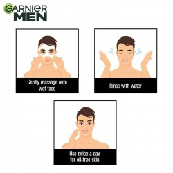 Garnier Men Face Wash Brightening & Anti-Pollution TurboBright Double Action 100 g
