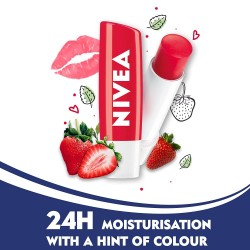 Nivea Lip Balm Fruity Strawberry Shine 4.8g