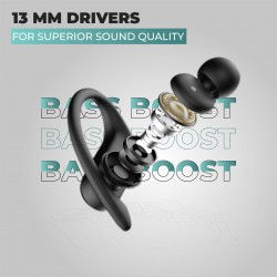 Hammer KO 2.0 Sports Truly Wireless Earbuds with Bluetooth 5.0 & Type C