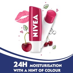 Nivea Lip Balm Glossy Finish Fruity Cherry Shine 4.8g