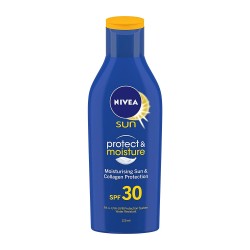 NIVEA Sun Lotion, SPF 30, with UVA & UVB Protection, Water Resistant Sunscreen for Men & Women, 125 ml
