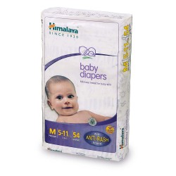 Himalaya Baby Diapers, Medium  5 – 11 kg, 54 Count