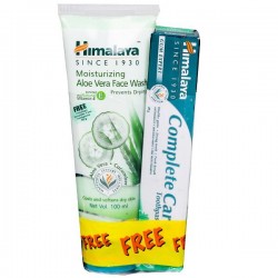Himalaya Moisturizing Aloe Vera & Cucumber Face Wash (Free Himalaya  Complete Care Toothpaste 40 g) 100 ml