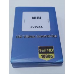 Mini Av To Vga Hd Video Converter Setup Box Connect To Vga Led Monitors