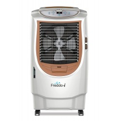 Havells Freddo-i 70 Litres Desert Air Cooler with Honeycomb Pads Powerful Air with Remote 70L White & Brown