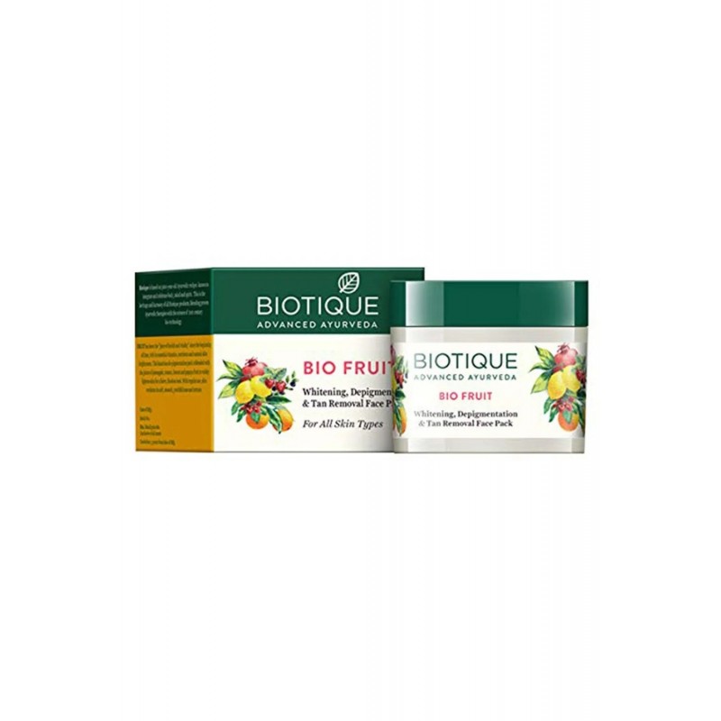 Biotique Bio Fruit Whitening And Depigmentation & Tan Removal Face Pack 75g