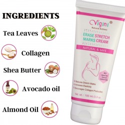 Vigini Natural Erase Stretch Marks Scars Removal Cream In Pregnancy Delivery Women Anti-Aging Hyper Pigmentation Remover   Tone