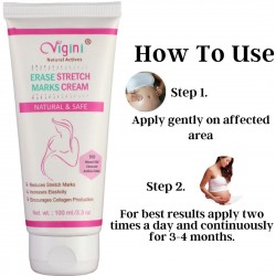 Vigini Natural Erase Stretch Marks Scars Removal Cream In Pregnancy Delivery Women Anti-Aging Hyper Pigmentation Remover   Tone
