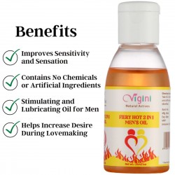 Vigini Fiery Hot Men Lubricant Massage Power Strength Performance Booster Oil