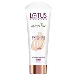 Lotus Herbals – Whiteglow Matte Look – SPF 20, (Natural Beige D2) Day  Cream 50g