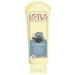 Lotus Herbals  Claywhite Black Clay Skin Whitening Face Pack 120g
