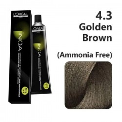 L’oreal Professionnel 4.3 (Golden Brown) – 60g Inoa  Ammonia Free Permanent Hair color