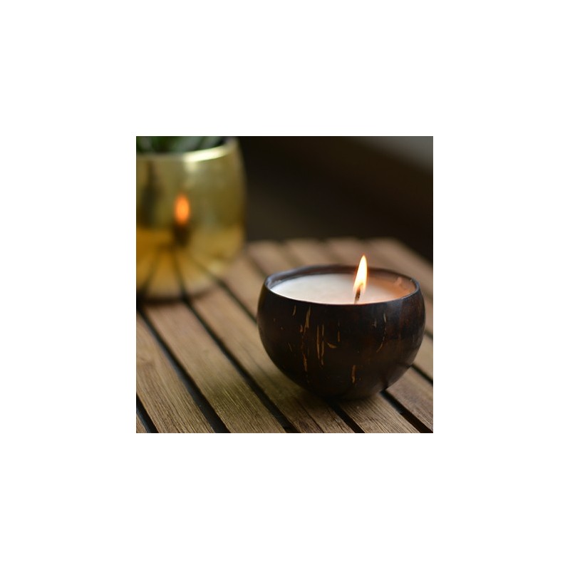 Ecotyl Coconut Shell Vegan Soy Wax Candle (Lavender) 150 g