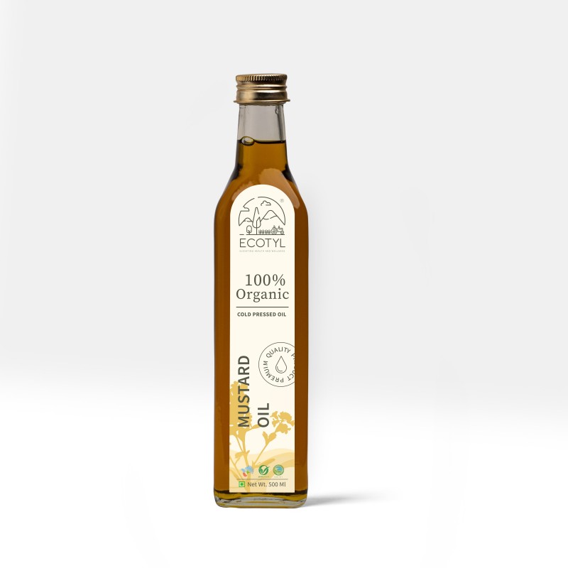 Ecotyl Organic Cold-Pressed Mustard Oil - 500 ml