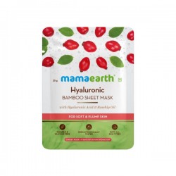 Mamaearth Hyaluronic Bamboo Sheet Mask with  Rosehip Oil for Soft & Plump Skin (25g)