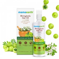 Mamaearth BhringAmla  Hair Oil with Bhringraj & Amla for Intense Hair Treatment (250mL)