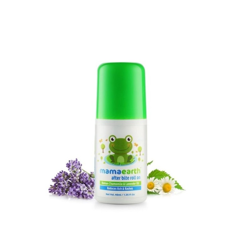 Mamaearth After Bite Roll On For Rashes And Insect Bites Roman  Chamomile & Lavender Oil (40mL)
