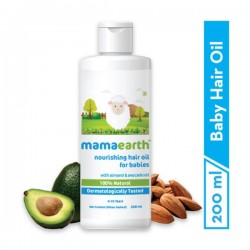 Mamaearth Nourishing Baby  Hair Oil With Almond & Avocado Oil (200mL)