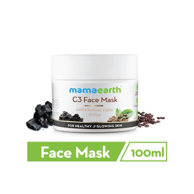 Mamaearth C3 Face Mask With  Charcoal, Coffee & Clay (100gm)