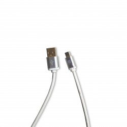 iBall IC-MRT09 Black/White Micro USB Data Cable - 1 Meter with Gold Plated Connectors (2.4 Amp & Fast Charging Support)