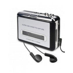 Ezcap Cassette Player Portable Tape Player Captures MP3 Audio Music Convert Walkman Tape Cassettes to iPod Format (EZCAP to PC)